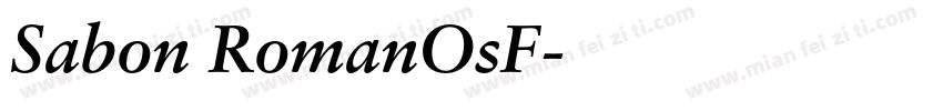 Sabon RomanOsF字体转换